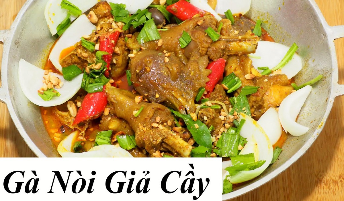 Gà nòi nấu giả cầy