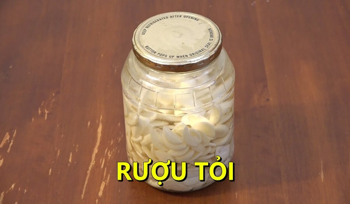 Dùng rượu tỏi